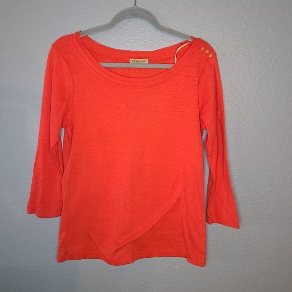 Democracy Women's Reddish Orange Top Size Large - Picture 1 of 3